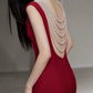 Robe de bal de princesse bustier à volants en satin long, robe de soirée C8117