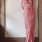 Robe de bal de princesse bustier à volants en satin long, robe de soirée C8117