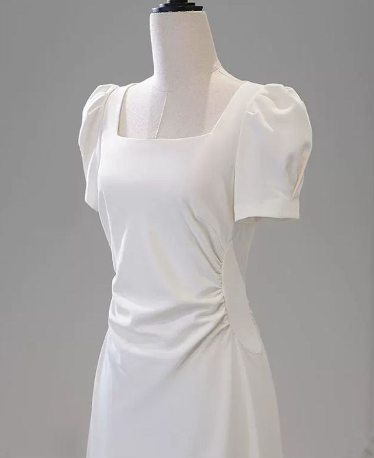 Superbe robe de mariée sirène bustier en satin et tulle, longue et en dentelle, C4563