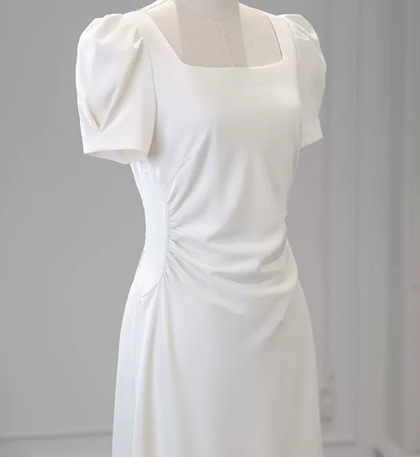 Superbe robe de mariée sirène bustier en satin et tulle, longue et en dentelle, C4563