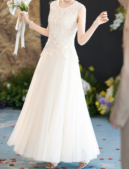 Superbe robe de mariée sirène bustier en satin et tulle, longue et en dentelle, C4563