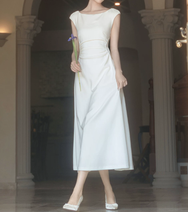 Superbe robe de mariée sirène bustier en satin et tulle, longue et en dentelle, C4563