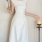 Superbe robe de mariée sirène bustier en satin et tulle, longue et en dentelle, C4563