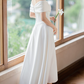Superbe robe de mariée sirène bustier en satin et tulle, longue et en dentelle, C4563
