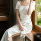 Superbe robe de mariée sirène bustier en satin et tulle, longue et en dentelle, C4563