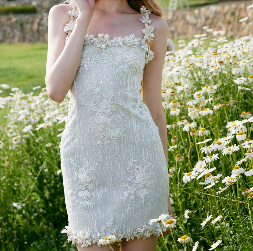 Mini robe de soirée en satin, sans bretelles, sans manches, ligne a, simple, C899