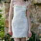 Mini robe de soirée en satin, sans bretelles, sans manches, ligne a, simple, C899