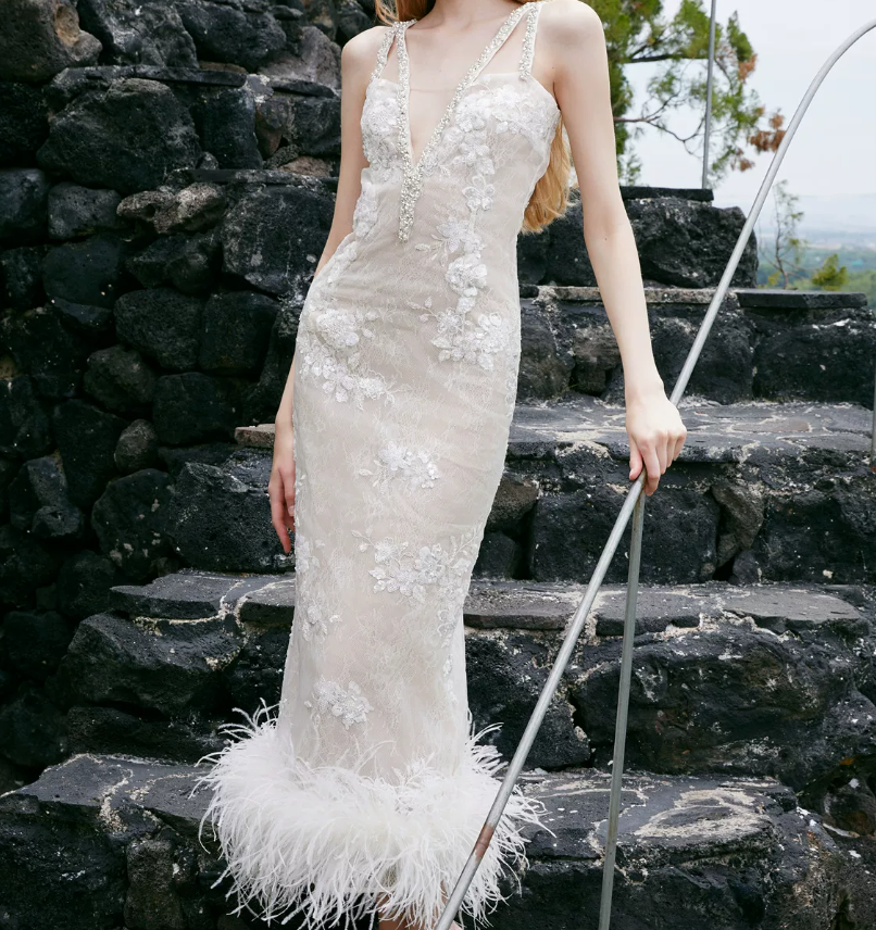 Robe de bal de princesse bustier à volants en satin long, robe de soirée C8117