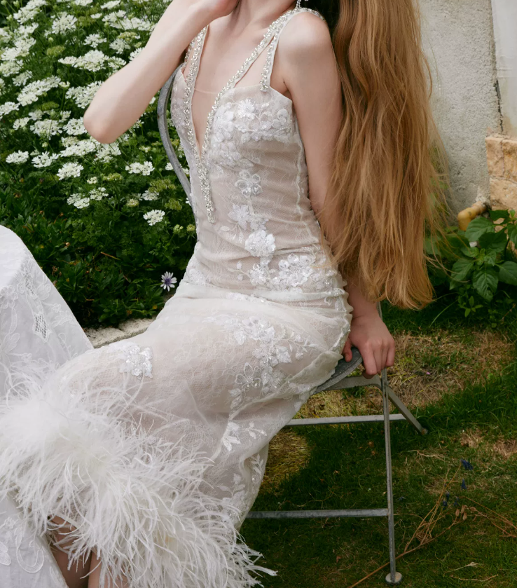Robe de bal de princesse bustier à volants en satin long, robe de soirée C8117