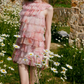 Cute Halter Neck Homecoming Dress Pink Ruffles A-Line Party Dress C9076