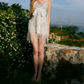 Trendy Spaghetti Straps Tassel Homecoming Dress Blue Sequins Sheath Party Dress C9078