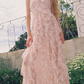 Sweet Halter Neck Pink Prom Dress Ruffles Lace Evening Dress C9079