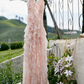 Sweet Halter Neck Pink Prom Dress Ruffles Lace Evening Dress C9079
