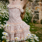 Charming Spaghetti Straps Homecoming Dress Pink Lace A-Line Party Dress C9081
