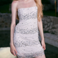 Mini robe de soirée en satin, sans bretelles, sans manches, ligne a, simple, C899