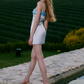 Glam Spaghetti Straps Homecoming Dress Blue Sequins Sheath Party Dress C9085
