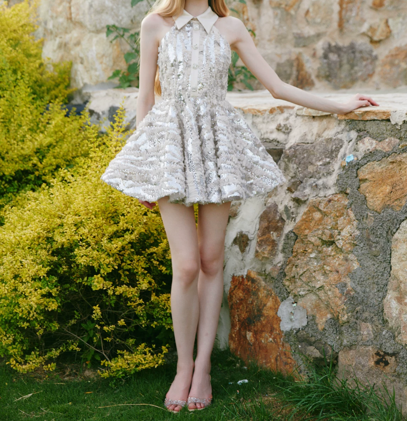 Mini robe de soirée en satin, sans bretelles, sans manches, ligne a, simple, C899