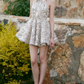 Mini robe de soirée en satin, sans bretelles, sans manches, ligne a, simple, C899