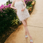 Sexy Spaghetti Straps White Homecoming Dress Sequins Feather Sheath Party Dress C9091