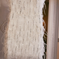 Sexy Spaghetti Straps White Homecoming Dress Sequins Feather Sheath Party Dress C9091