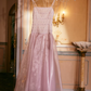 Robe de bal de princesse bustier à volants en satin long, robe de soirée C8117