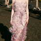 Robe de bal de princesse bustier à volants en satin long, robe de soirée C8117