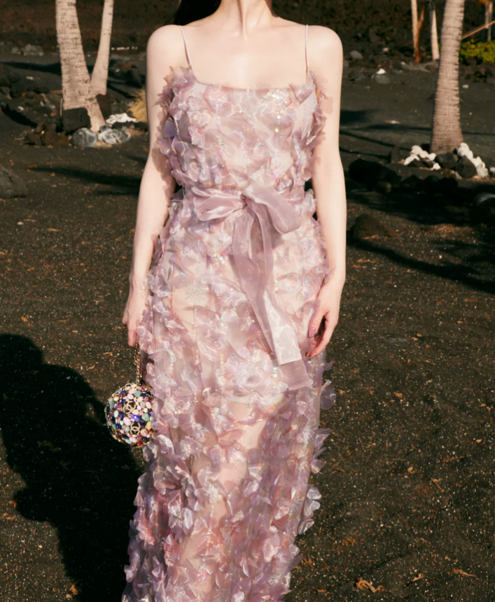 Robe de bal de princesse bustier à volants en satin long, robe de soirée C8117