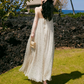 Glam Spaghetti Straps Floral Prom Dress Sequins A-Line Evening Dress C9098