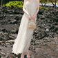 Glam Spaghetti Straps Floral Prom Dress Sequins A-Line Evening Dress C9098