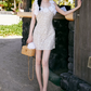 Glittering Spaghetti Straps Homecoming Dress Appliques Sequins Sheath Party Dress C9100