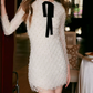 Mini robe de soirée en satin, sans bretelles, sans manches, ligne a, simple, C899