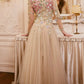 Robe de bal de princesse bustier à volants en satin long, robe de soirée C8117
