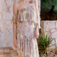 Unique Off-Shoulder Homecoming Dress Ruffles Floral A-Line Party Dress C9106