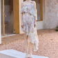 Unique Off-Shoulder Homecoming Dress Ruffles Floral A-Line Party Dress C9106