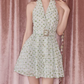 Charming Halter Neck A-Line Homecoming Dress Sequins Backless Party Dress C9110
