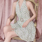 Charming Halter Neck A-Line Homecoming Dress Sequins Backless Party Dress C9110