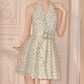 Charming Halter Neck A-Line Homecoming Dress Sequins Backless Party Dress C9110