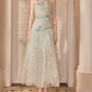 Attractive Strapless Green Prom Dress Sequins Bows A-Line Evening Dress C9117