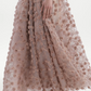 Alluring Spaghetti Straps Prom Dress Pink Floral A-Line Evening Dress C9129