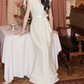 Robe de bal de princesse bustier à volants en satin long, robe de soirée C8117