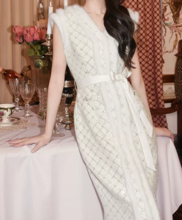 Robe de bal de princesse bustier à volants en satin long, robe de soirée C8117