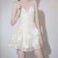 Mini robe de soirée en satin, sans bretelles, sans manches, ligne a, simple, C899