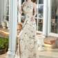 Robe de bal de princesse bustier à volants en satin long, robe de soirée C8117