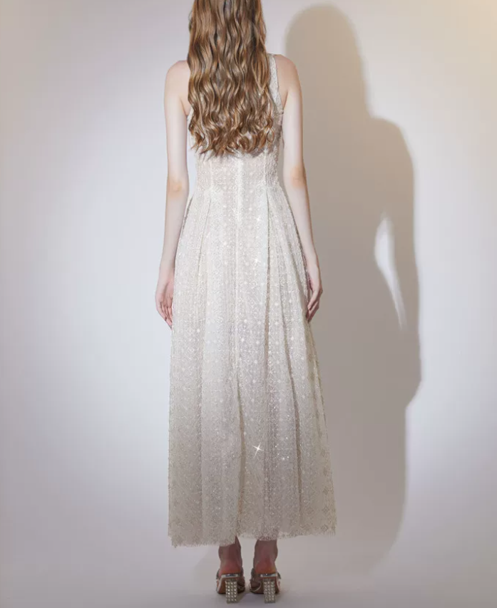 Robe de bal de princesse bustier à volants en satin long, robe de soirée C8117