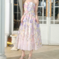 Romantic Strapless Prom Dress Floral A-Line Evening Dress C9140