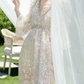 Robe de bal de princesse bustier à volants en satin long, robe de soirée C8117