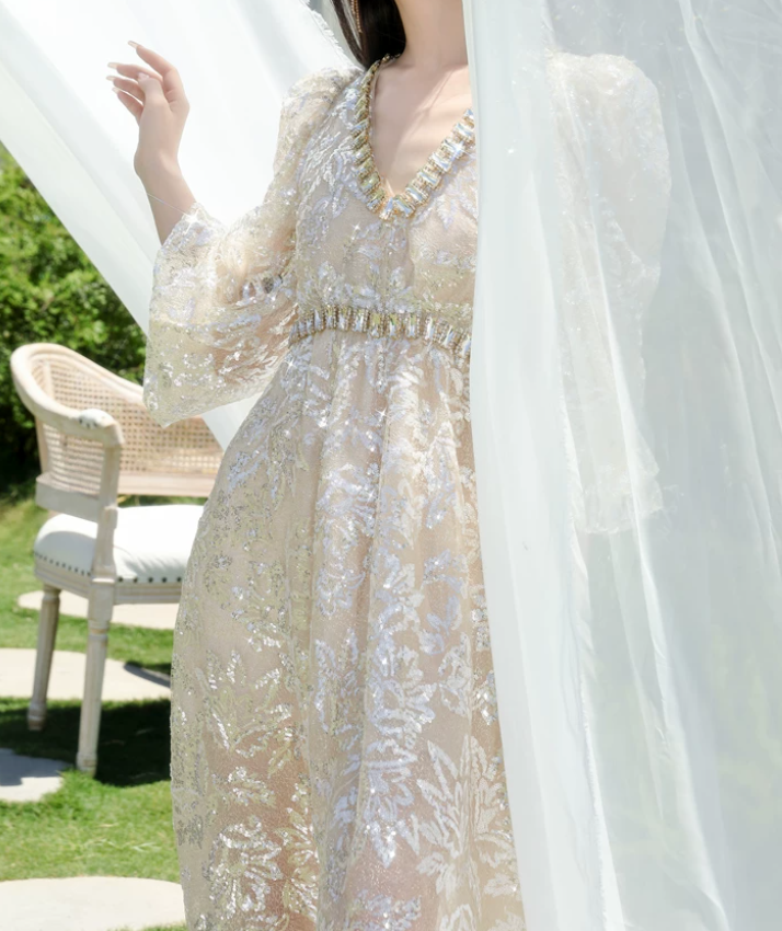 Robe de bal de princesse bustier à volants en satin long, robe de soirée C8117