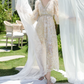 Robe de bal de princesse bustier à volants en satin long, robe de soirée C8117
