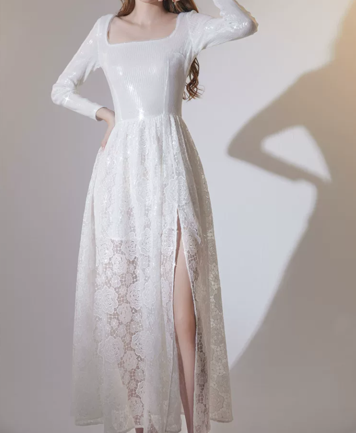 Robe de bal de princesse bustier à volants en satin long, robe de soirée C8117