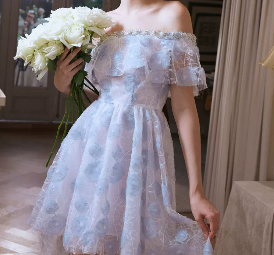 Mini robe de soirée en satin, sans bretelles, sans manches, ligne a, simple, C899